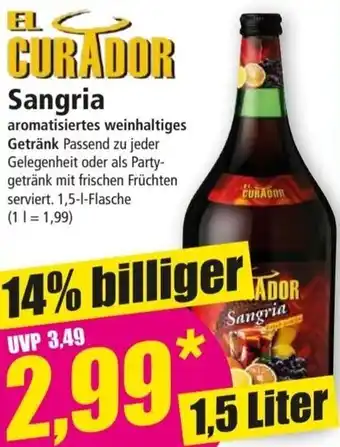 Norma EL CURADOR Sangria 1,5 Liter Angebot