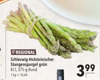 CITTI Markt Schleswig-Holsteinischer Stangenspargel grün KI.I, 375-g-Bund Angebot