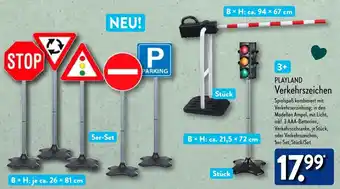 Aldi Nord PLAYLAND Verkehrszeichen Angebot