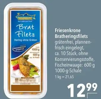 CITTI Markt Friesenkrone Bratheringsfilets 1kg Angebot