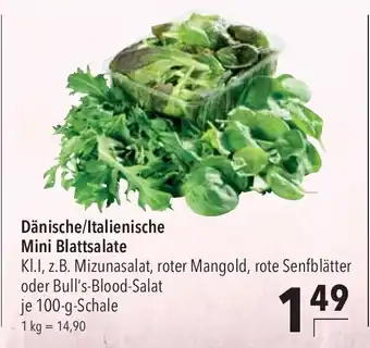 CITTI Markt Dänische/Italienische Mini Blattsalate je 100-g-Schale Angebot