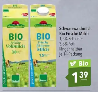 CITTI Markt Schwarzwaldmilch Bio Frische Milch 1L Angebot