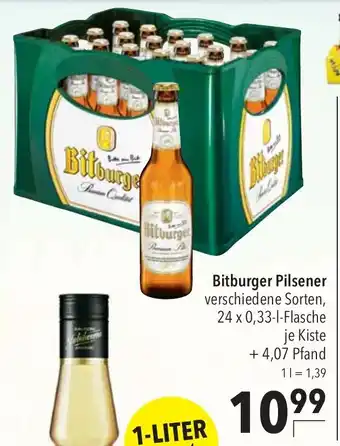 CITTI Markt Bitburger Pilsener 24*330ml Angebot