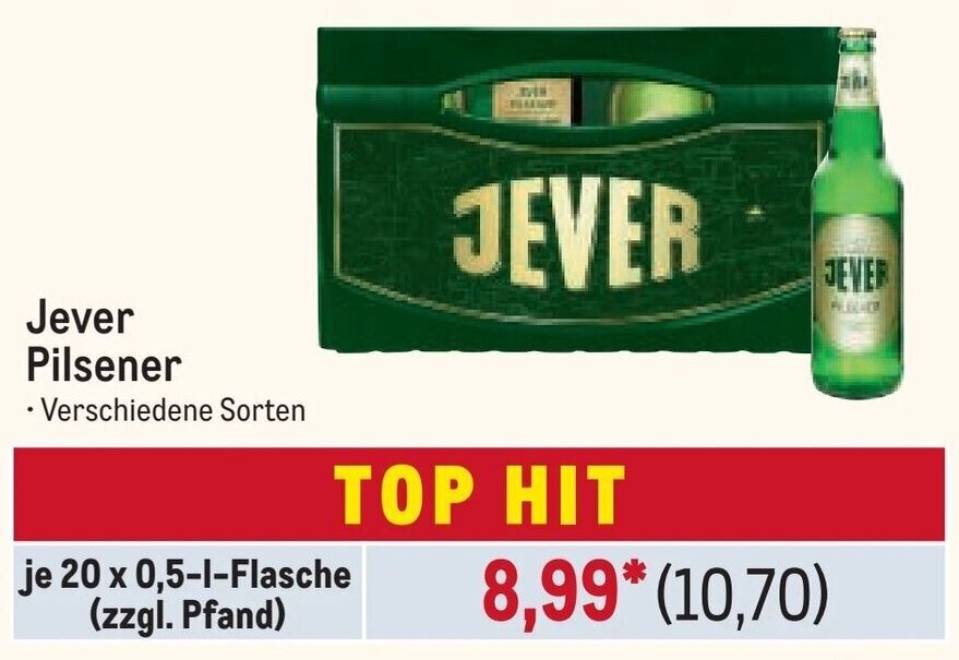 METRO Jever Pilsener 20*500ml Angebot