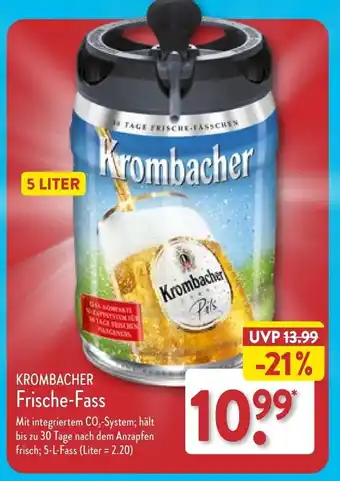 Aldi Nord KROMBACHER Frische-Fass 5 L Angebot