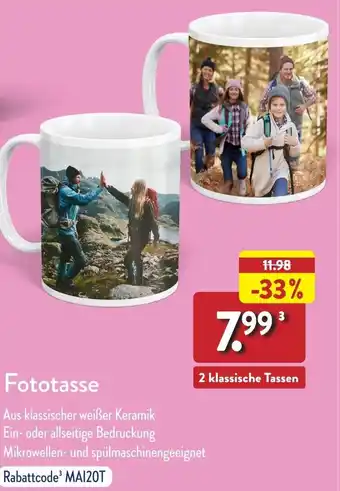 Aldi Nord Fototasse Angebot