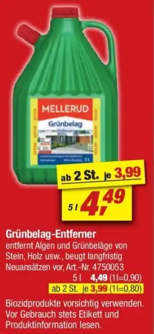 toom Baumarkt Grünbelag-Entferner 5 L Angebot