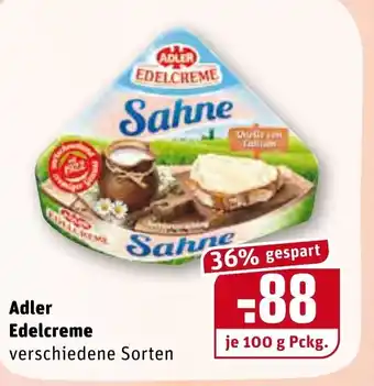 REWE Adler Edelcreme 100g Angebot