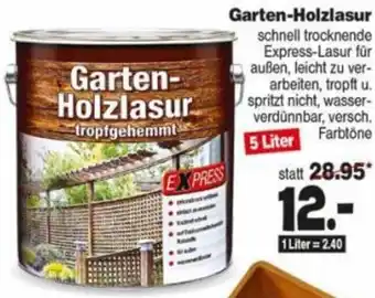 Repo Markt Garten-Holzlasur 5 Liter Angebot