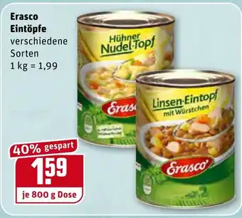 REWE Erasco Eintöpfe 800g Angebot