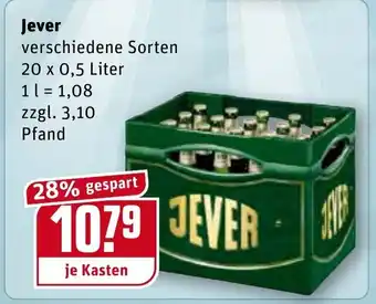 REWE Jever 20x0,5L Angebot