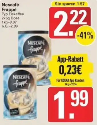 WEZ Nescafé Frappé 275g Dose Angebot