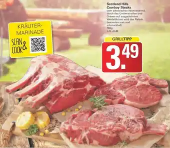 WEZ Scotland Hills Cowboy Steaks 100 g Angebot