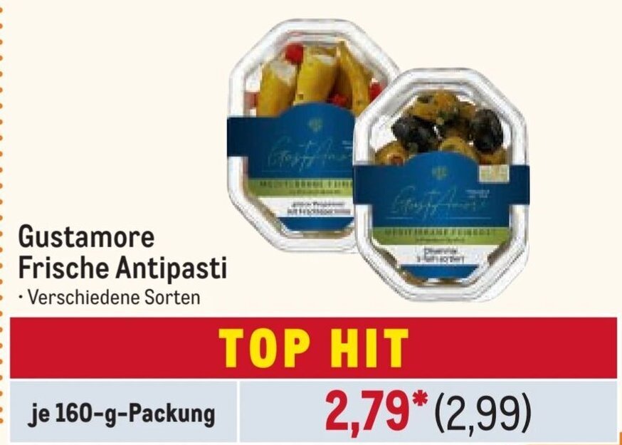 METRO Gustamore Frische Antipasti je 160-g-Packung Angebot