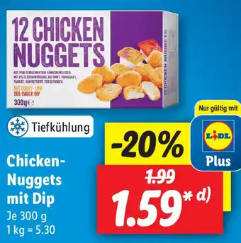 Lidl Chicken Nuggets mit Dip 300g Angebot