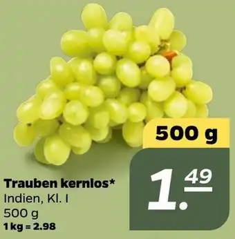 NETTO Trauben kernlos 500 g Angebot