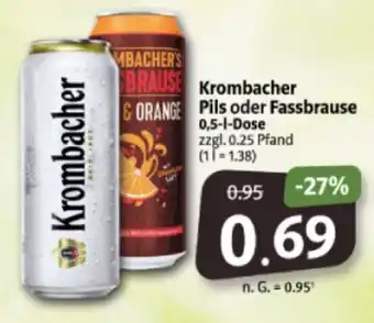 Markant Krombacher Pils oder Fassbrause 500ml Angebot