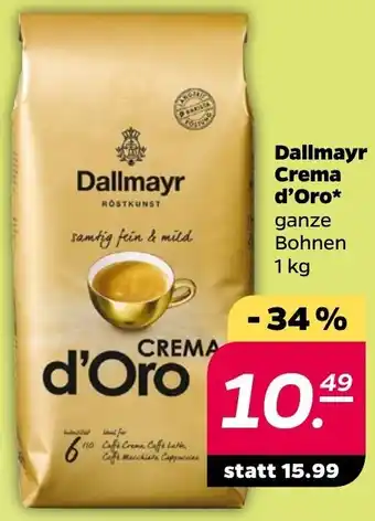 NETTO Dallmayr Crema d'Oro* 1 kg Angebot