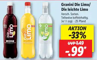 Lidl Granini die Limo oder Die Leichte Limo 1L Angebot