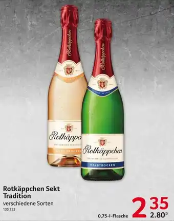 Selgros Rotkäppchen Sekt Tradition 750ml Angebot