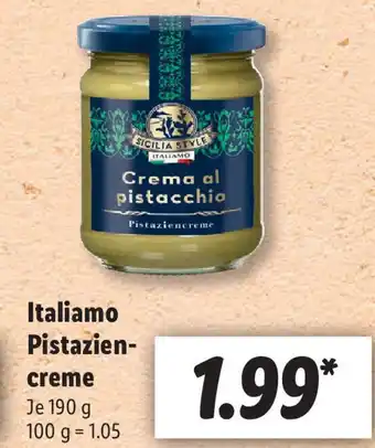 Lidl Italiamo Pistaziencreme 190g Angebot