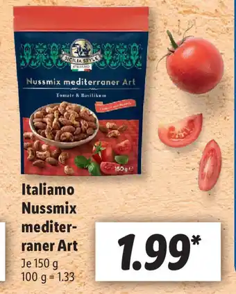 Lidl Italiamo Nussmix mediteraner Art 150g Angebot