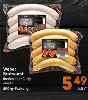 Selgros Weber Bratwurst Iberico oder Curry 500g Angebot