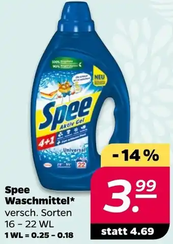 NETTO Spee Waschmittel* 16 - 22 WL Angebot