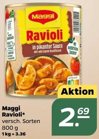 NETTO Maggi Ravioli 800 g Angebot