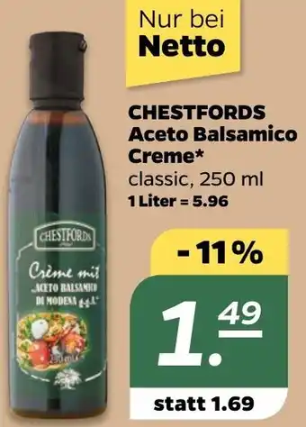 NETTO CHESTFORDS Aceto Balsamico Creme* 250 ml Angebot