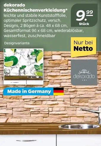 NETTO dekorado Küchennischenverkleidung* Angebot