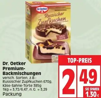 Edeka Dr. Oetker Premium-Backmischungen Angebot