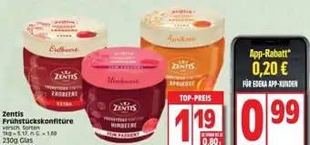 Edeka Zentis Frühstückskonfitüre 230g Glas Angebot