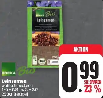 Edeka EDEKA Bio Leinsamen 250 g Beutel Angebot