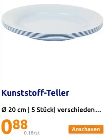 Action Kunststoff-Teller Angebot