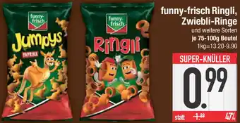 E-Center funny-frisch Ringli, Zwiebli-Ringe 75-100 g Beutel Angebot