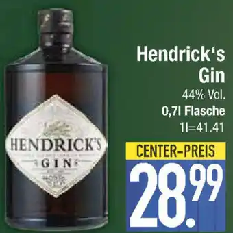 E-Center Hendrick's Gin 0,7 L Flasche Angebot