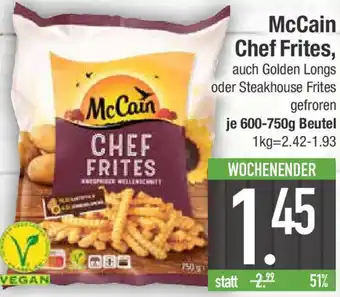 E-Center McCain Chef Frites 600-750g Beutel Angebot