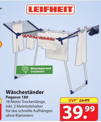 Famila Nord Ost LEIFHEIT Wäscheständer Pegasus 180 Angebot