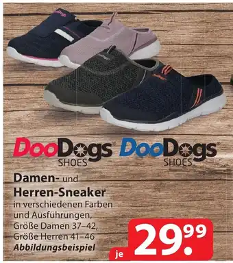 Famila Nord Ost DooDogs DooDogs Damen- und Herren-Sneaker Größe Damen 37-42, Größe Herren 41-46 Angebot