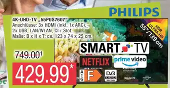 Marktkauf PHILIPS 4K-UHD-TV ,,55PUS7607" Angebot