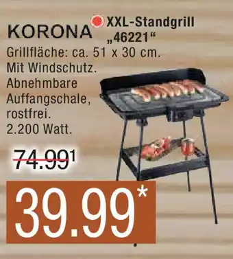 Marktkauf KORONA OXXL-Standgrill ,,46221" Angebot