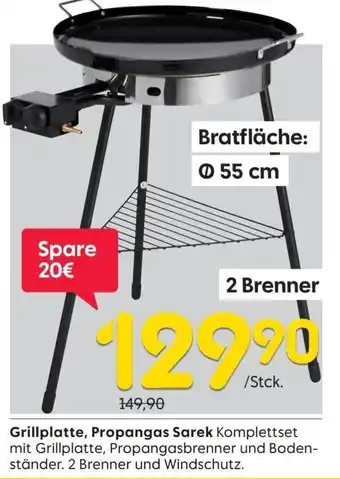 Rusta Grillplatte, Propangas Sarek Angebot