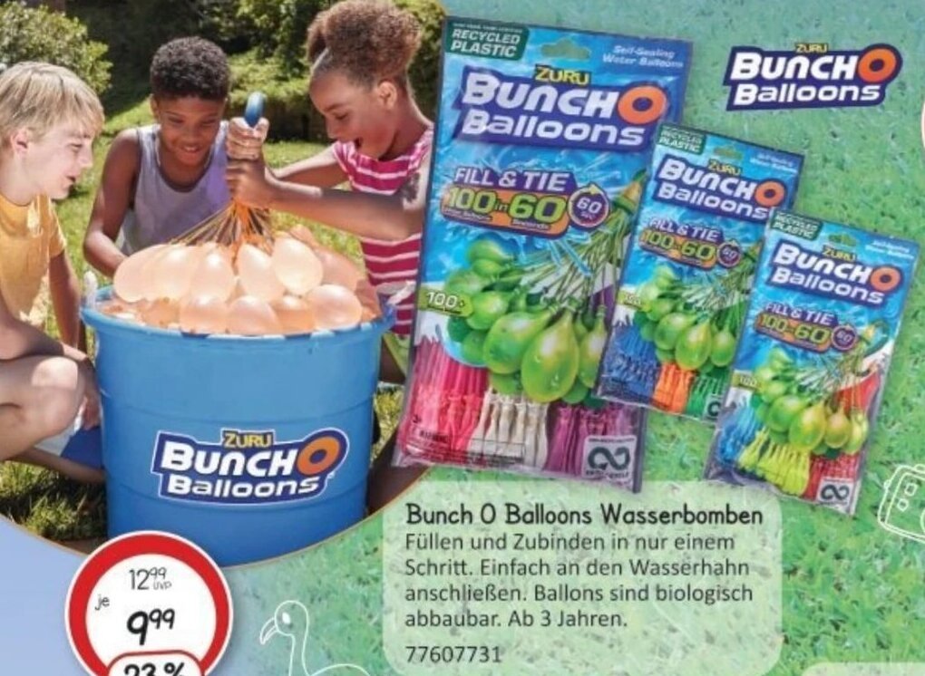 Vedes Bunch O Balloons Wasserbomben Angebot
