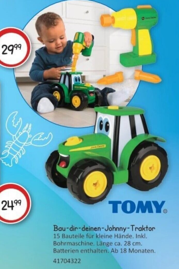 Vedes TOMY Bau-din-deinen-Johnny-Traktor Angebot