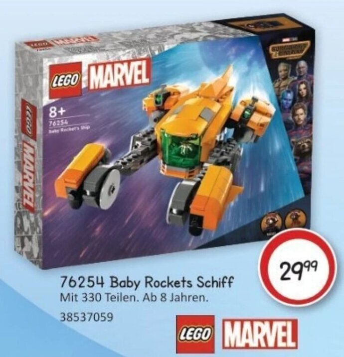 Vedes LEGO MARVEL 76254 Baby Rockets Schiff Angebot