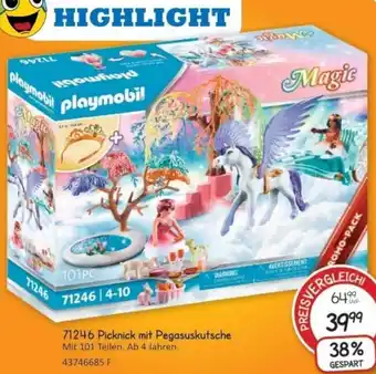 Vedes playmobil 71246 Picknick mit Pegasuskutsche Angebot