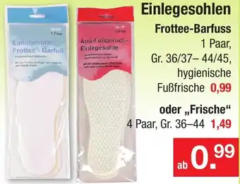 Zimmermann Einlegesohlen Frottee-Barfuss Angebot