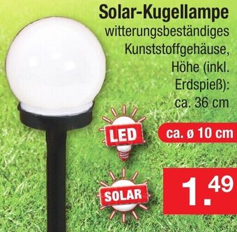 Zimmermann Solar-Kugellampe Angebot