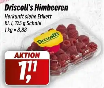 Simmel Driscoll's Himbeeren 125 g Schale Angebot